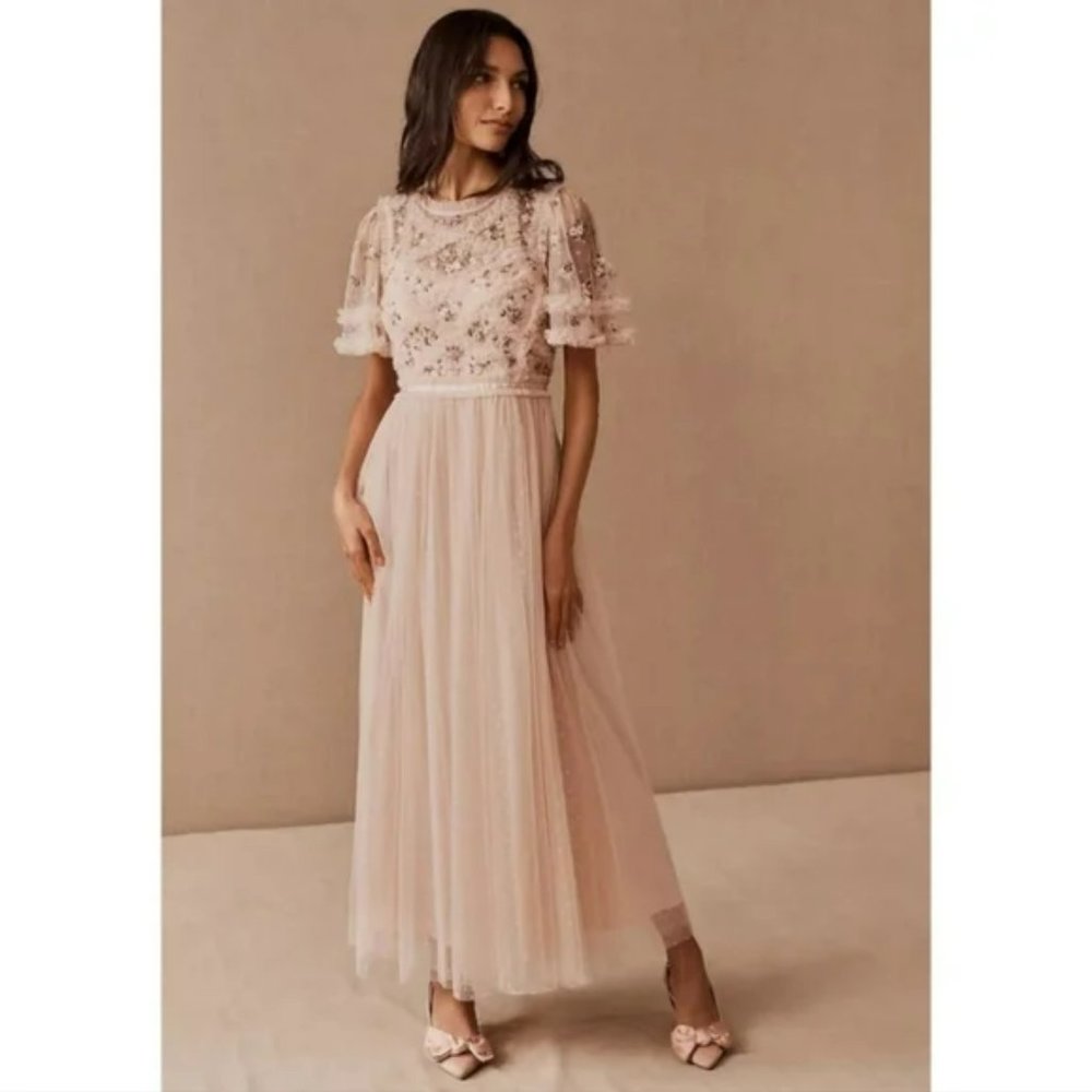 Needle & Thread | Ophelia Bodice Ankle Gown | size 12, bridesmaid, formal, tulle